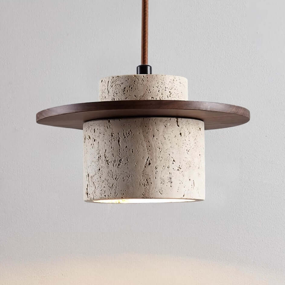 Hængelampe i Travertin Designerlampe