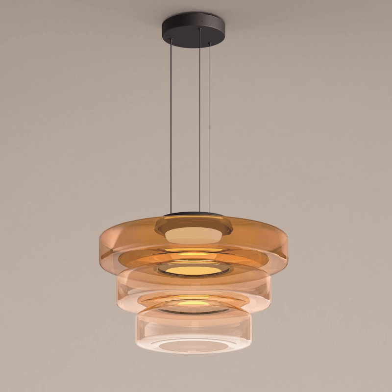 Elegant Bauhaus Glas Pendel Lampe