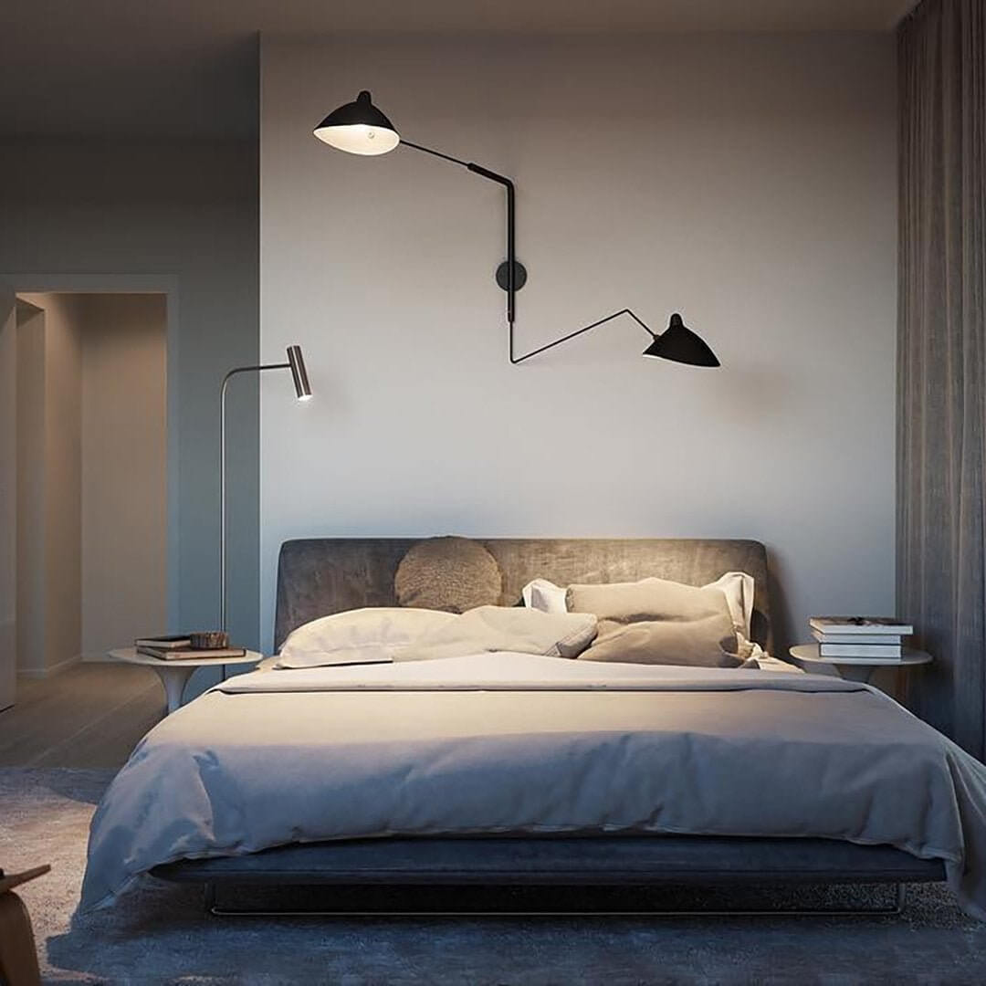 Designer væglampe - Moderne metalbelysning