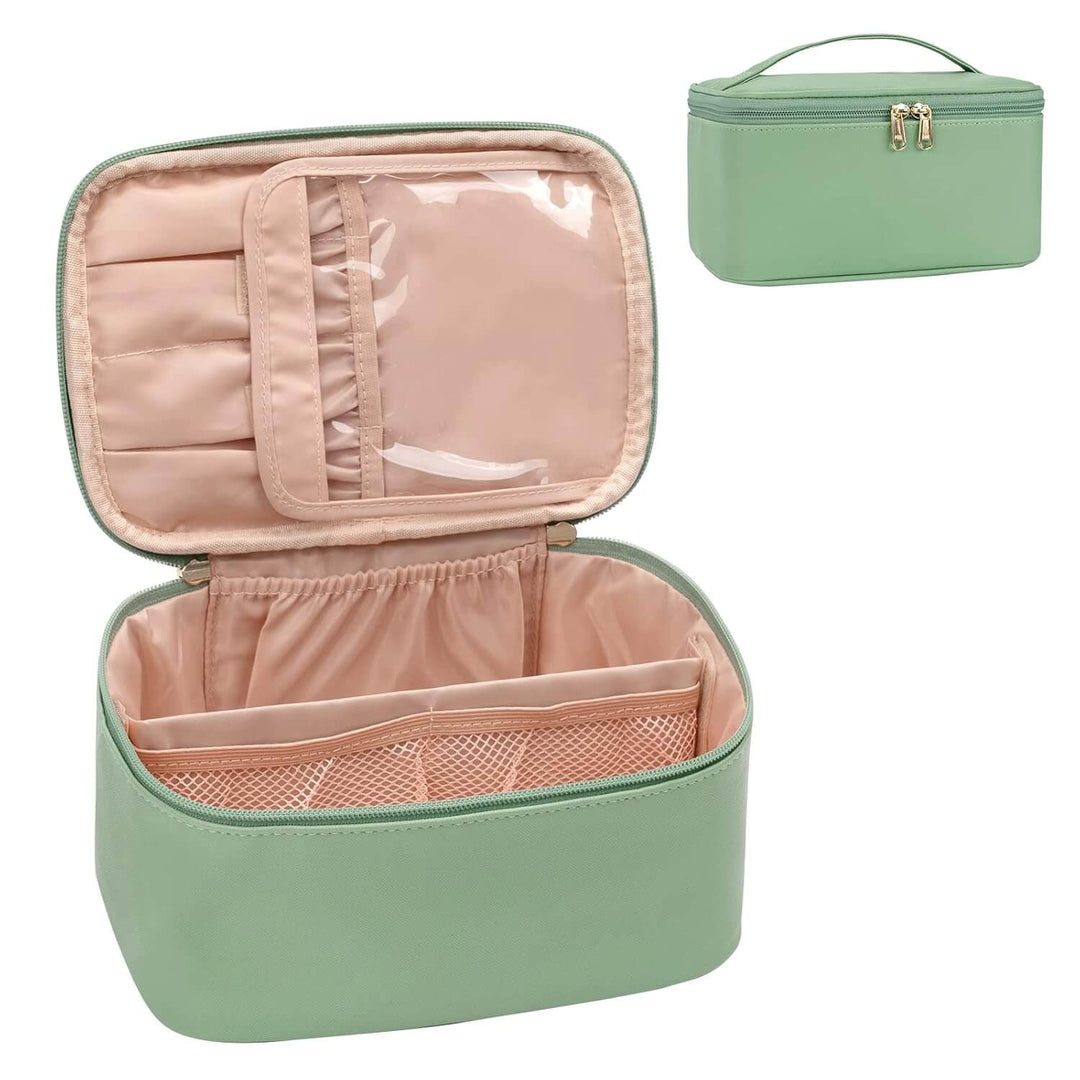 Rejse Make-up Organizer med justerbare rum