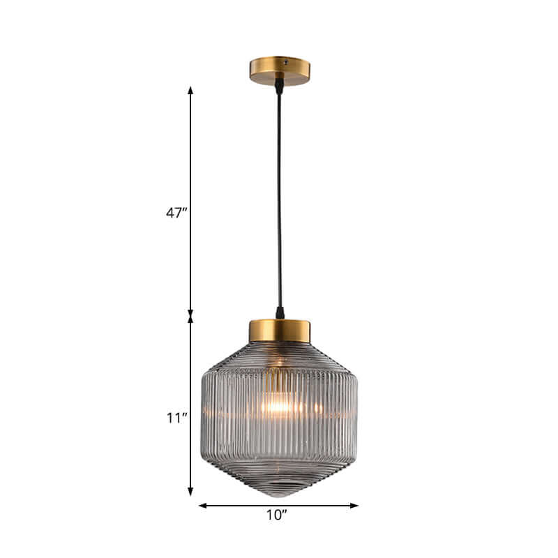 Moderne Tromle Glas Pendellampe Ø 25cm