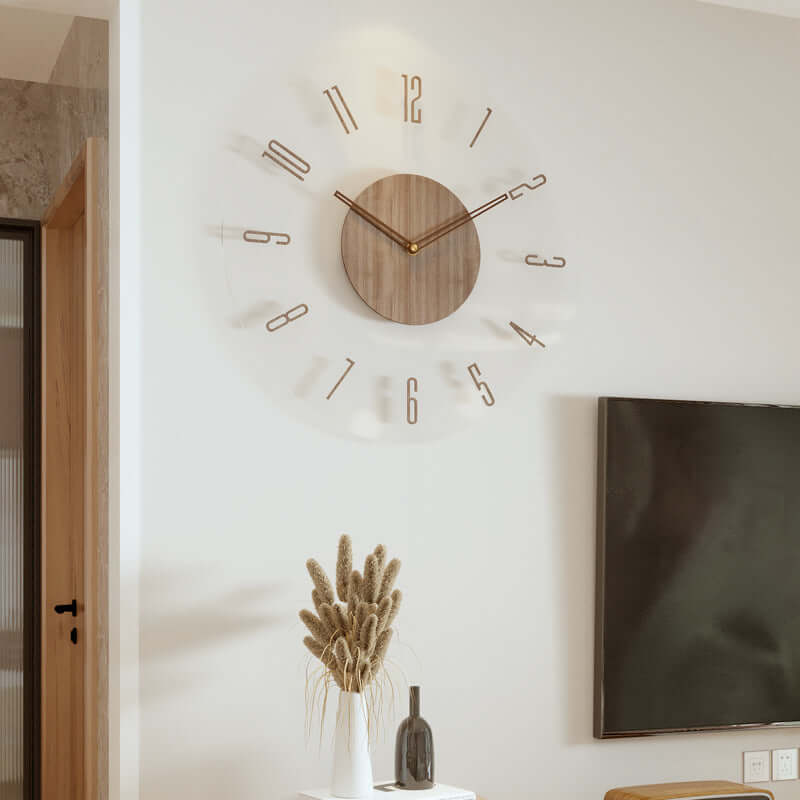 Trævægur i skandinavisk design, minimalistisk