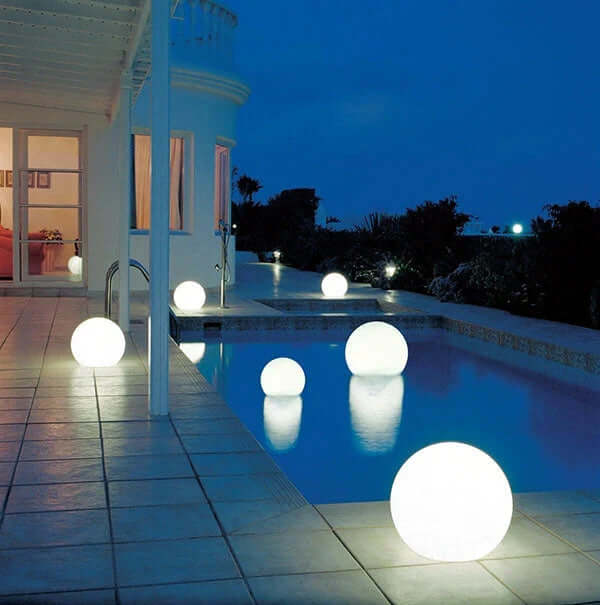 LED Havekuglelampe, Solar, Farveskift