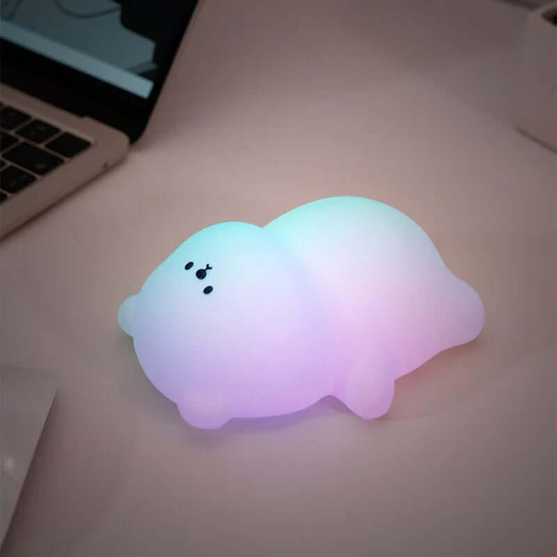 Børnebamse-natlampe - Blødt putte-lys