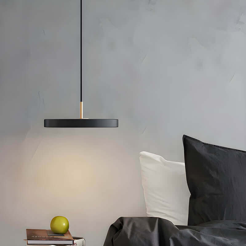Moderne UFO LED-pendellampe i grå