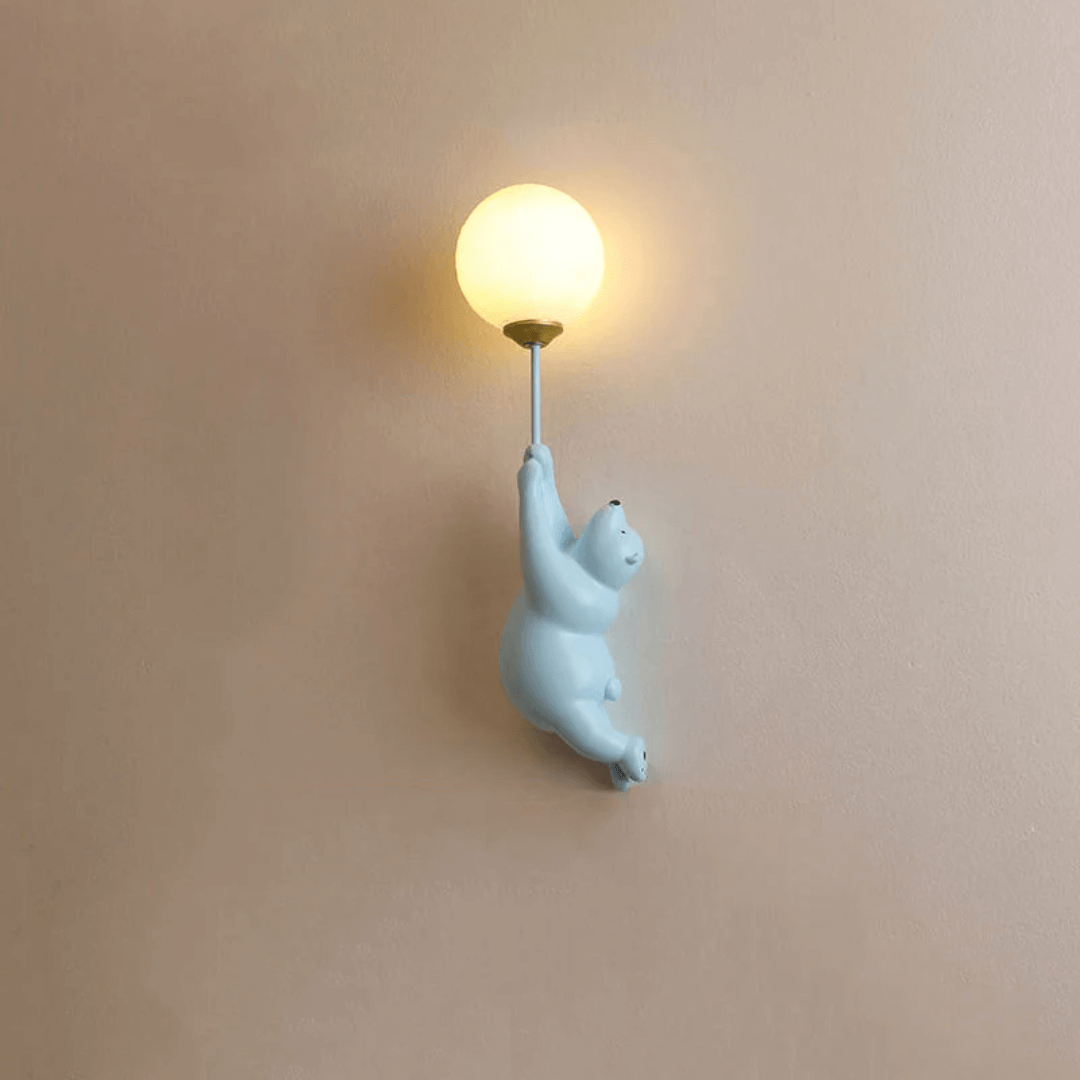 LED-væglampe med bjørnedesign til børneværelset