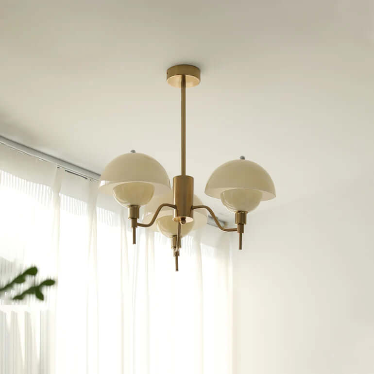 Elegant Cremefarvet Boble Lysekrone