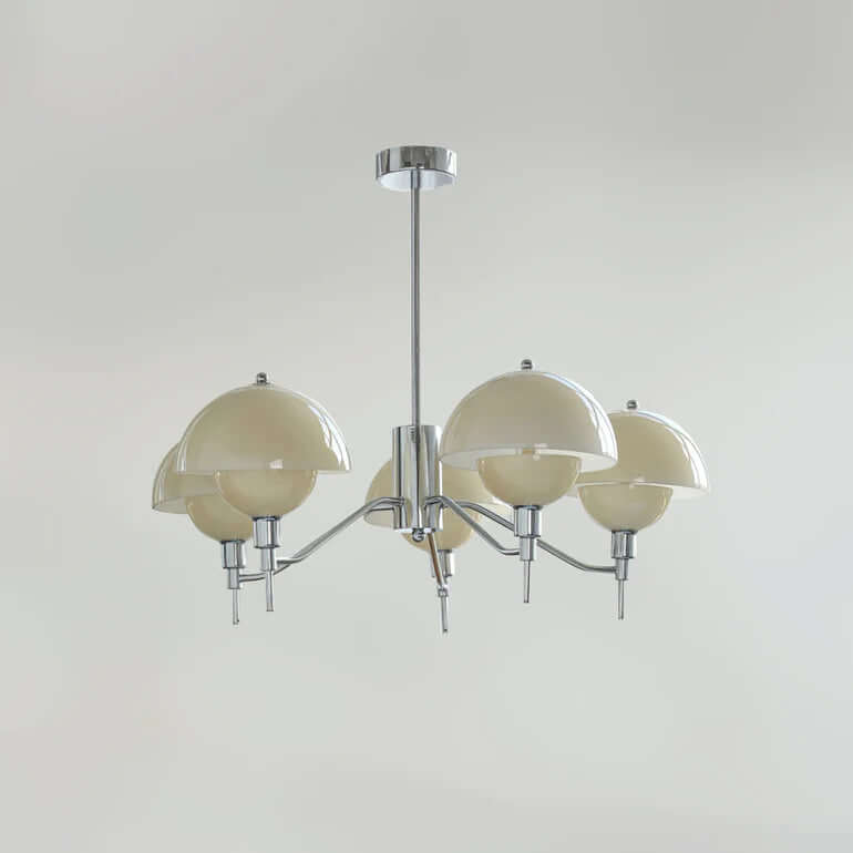 Elegant Cremefarvet Boble Lysekrone