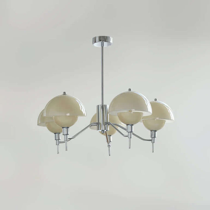 Elegant Cremefarvet Boble Lysekrone