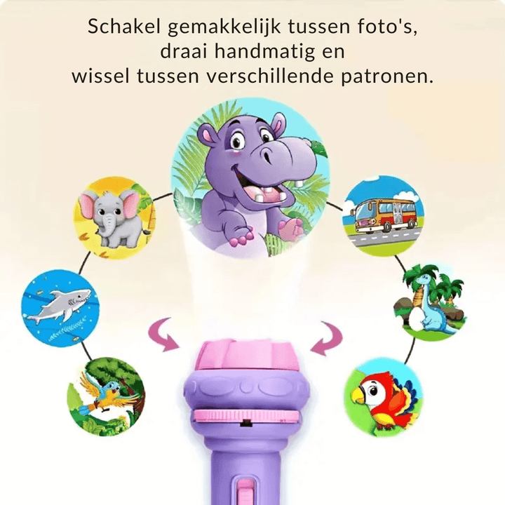 Projektor lommelygte til børn - 32 dias
