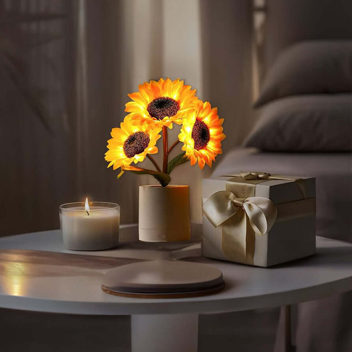 LED Solsikkelampe Stemningslys Dekolampe