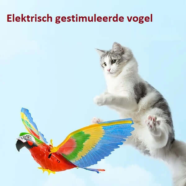 Kattelegetøj flyvende fugl - Automatisk bevægelseslegetøj