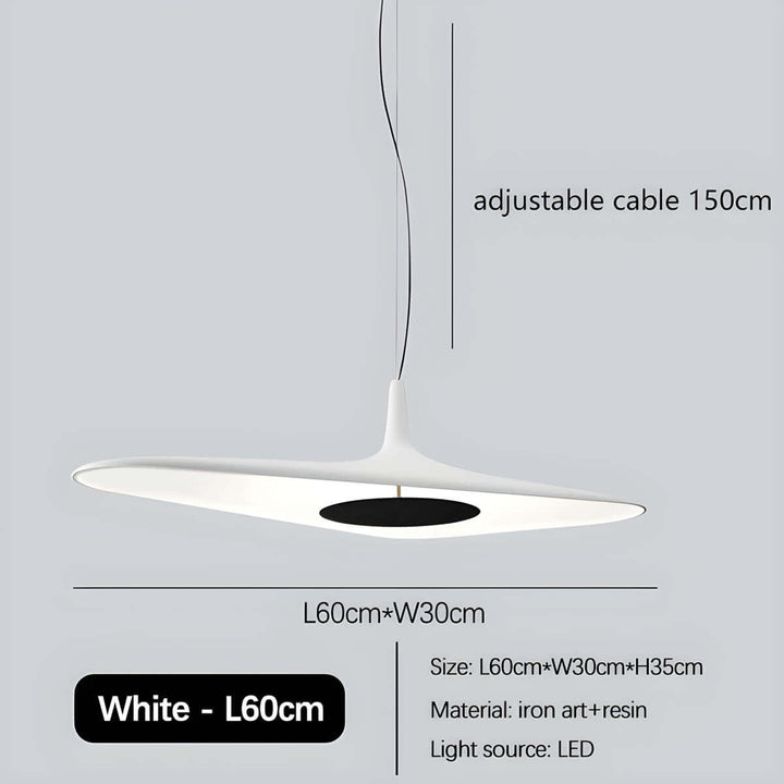 Designer Pendellampe i Moderne Kunstharpiks, 60/80 cm