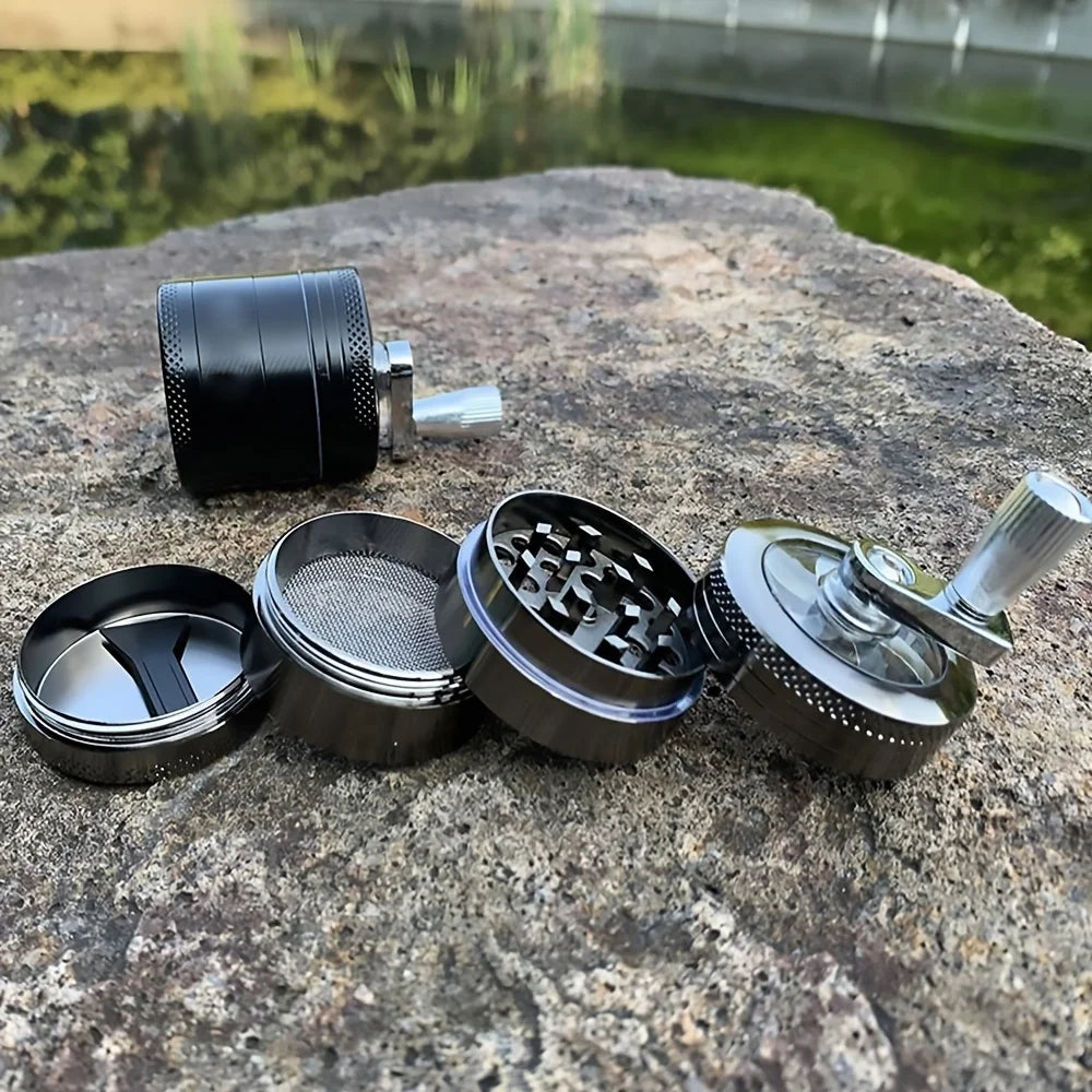 Nødde- og hårde krydderikværn i rustfrit stål, robust og holdbar, ideel til at knuse muskatnød, peber, ingefær og salt.