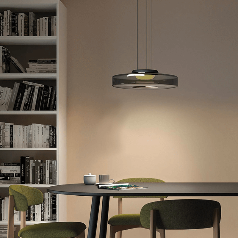 Elegant Bauhaus Glas Pendel Lampe