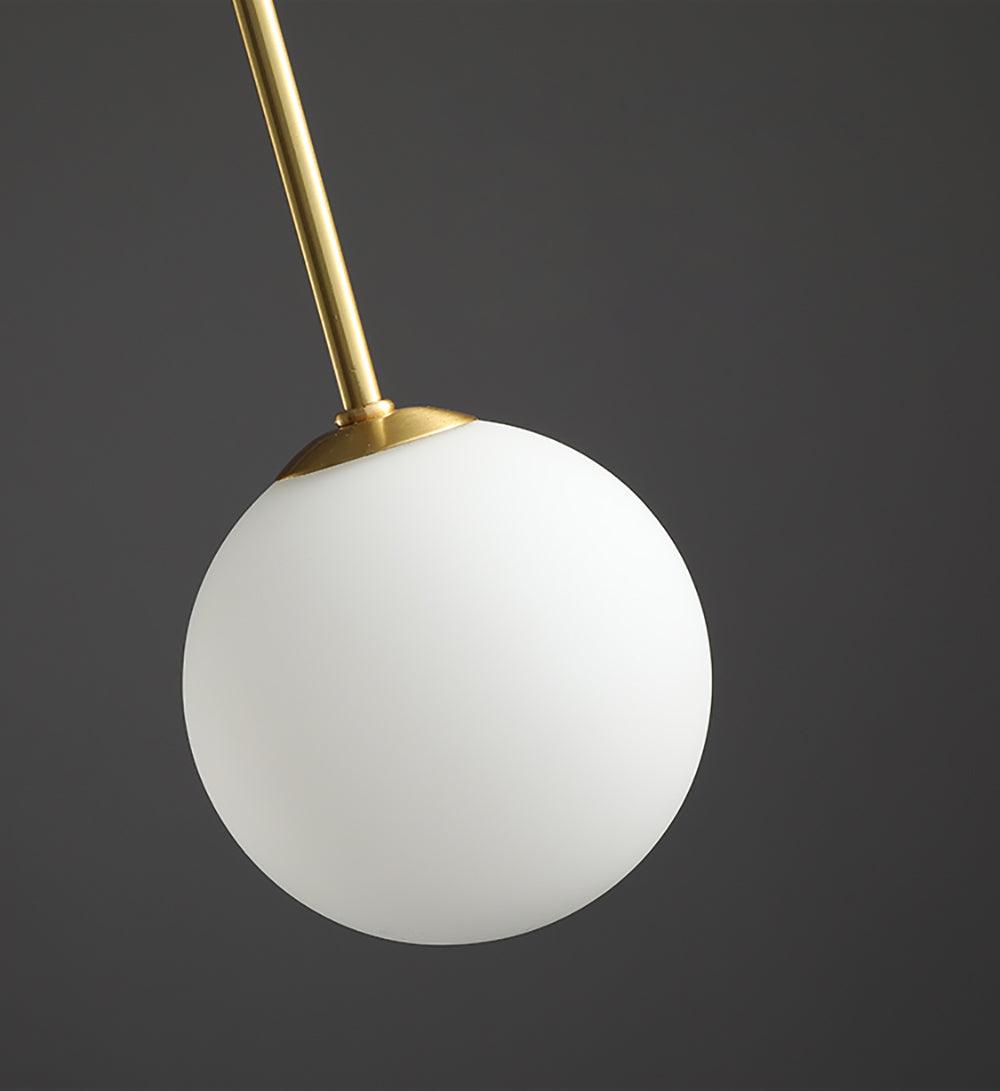 Elegant Glas & Metal Pendel Lampe
