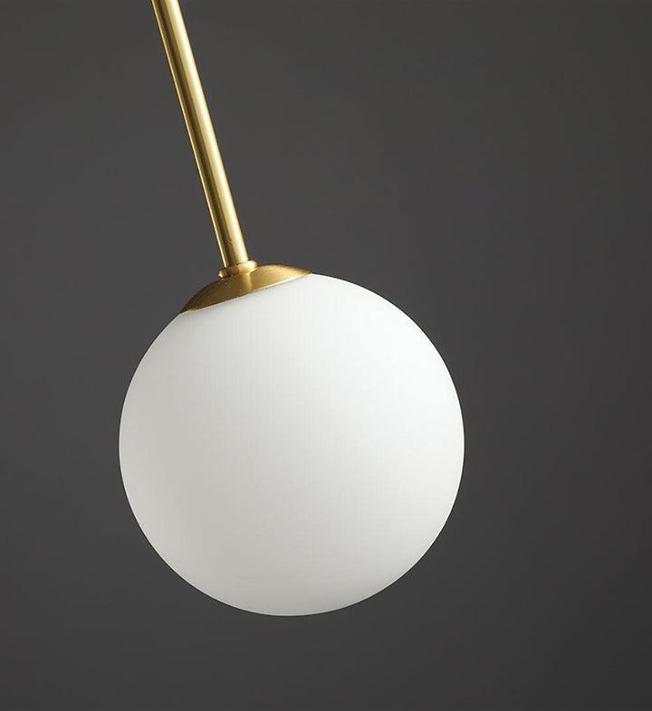 Elegant Glas & Metal Pendel Lampe