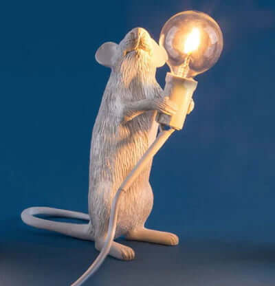 Dekorativ Muse Bordlampe
