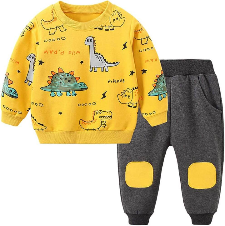 Børns Dinotøj Sæt - T-shirt & Bukser til Børn