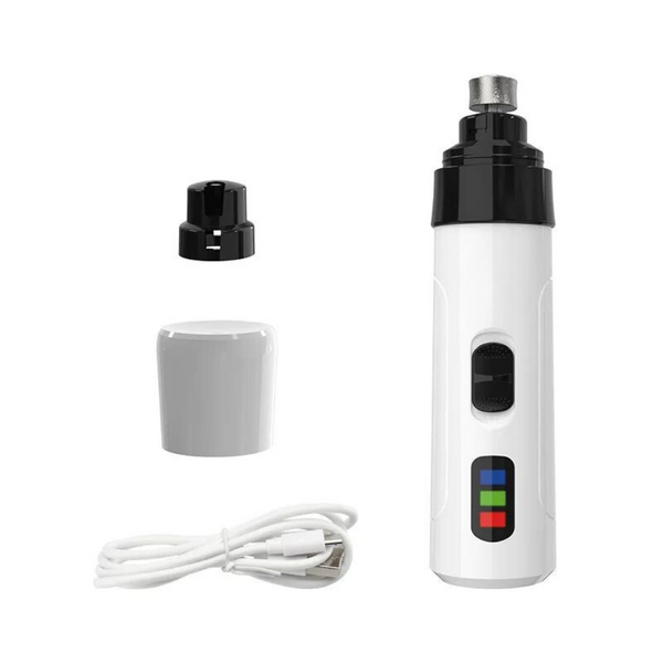 Effektiv, støjsvag klo-trimmer til kæledyr med LED, genopladelig, ideel til sikker og præcis klo-pleje.