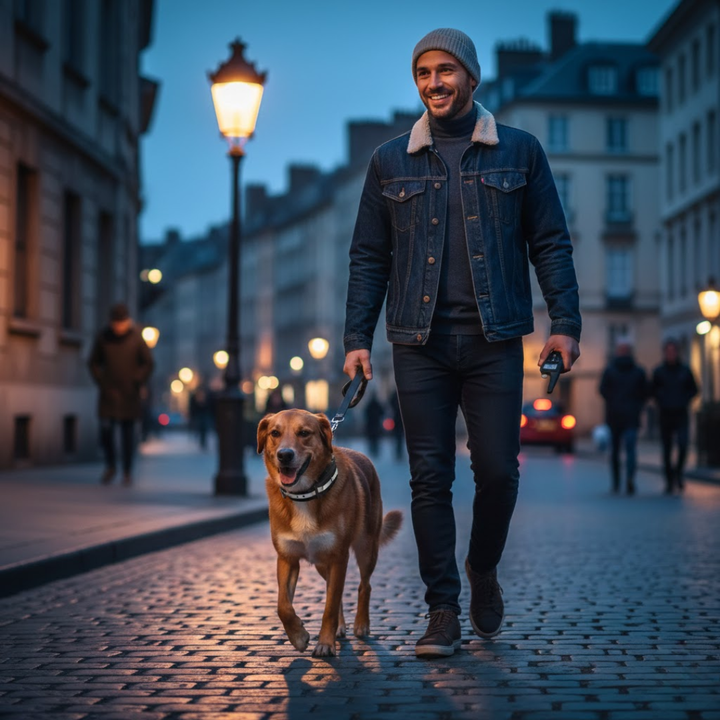 Vibrationshalsbånd med anti-gø funktion. Skånsom, men effektiv løsning til hundens adfærdstræning.