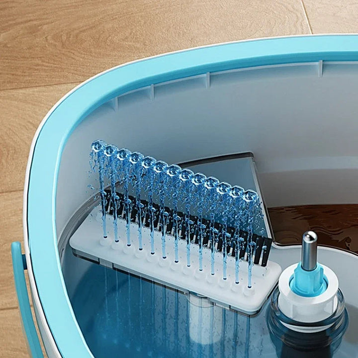 Komplet rengøringsudstyr: smart moppesæt med selvrindende funktion til al gulvrengøring.