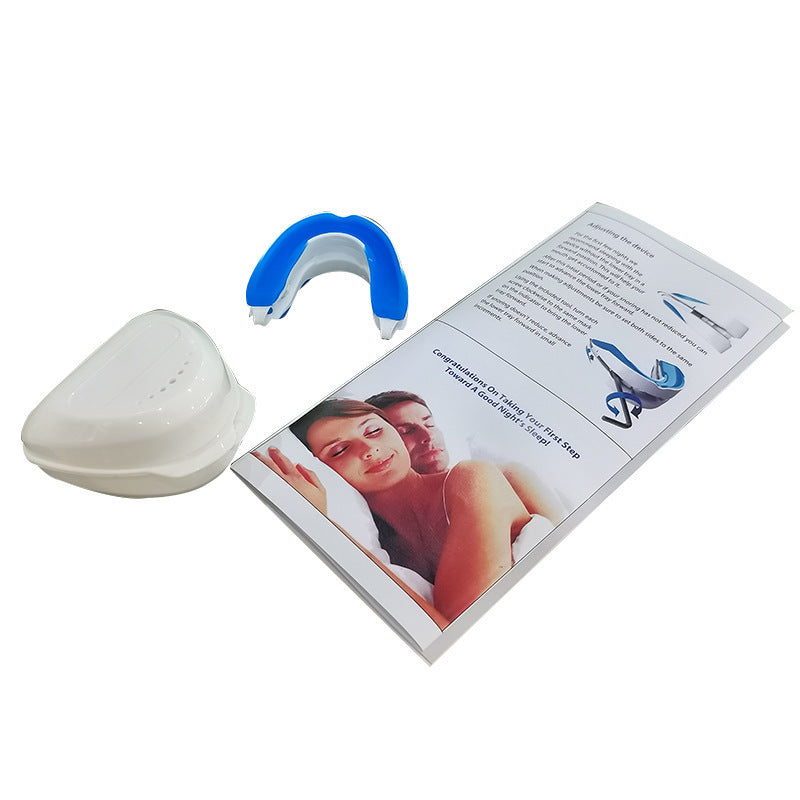 Justerbart Anti-snorke Mundstykke 2.0, gennemsigtigt, ergonomisk, reducerer snorken, forbedrer luftvejene, komfortabelt.