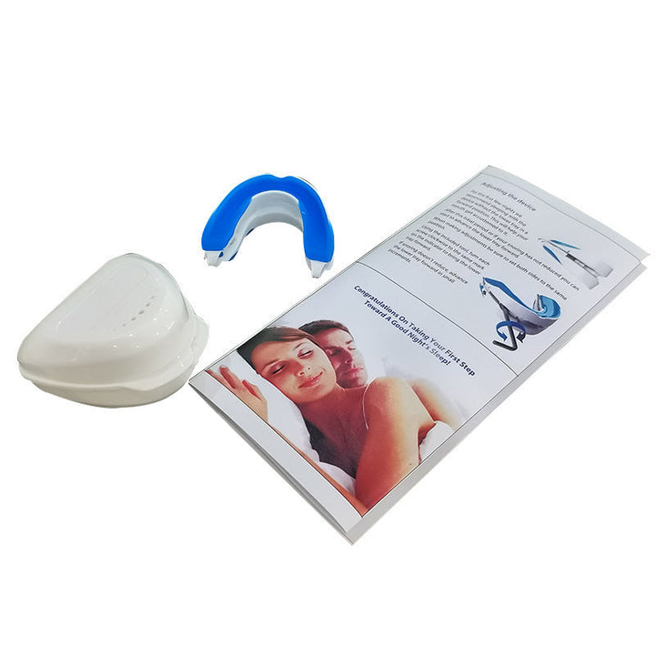 Justerbart Anti-snorke Mundstykke 2.0, gennemsigtigt, ergonomisk, reducerer snorken, forbedrer luftvejene, komfortabelt.