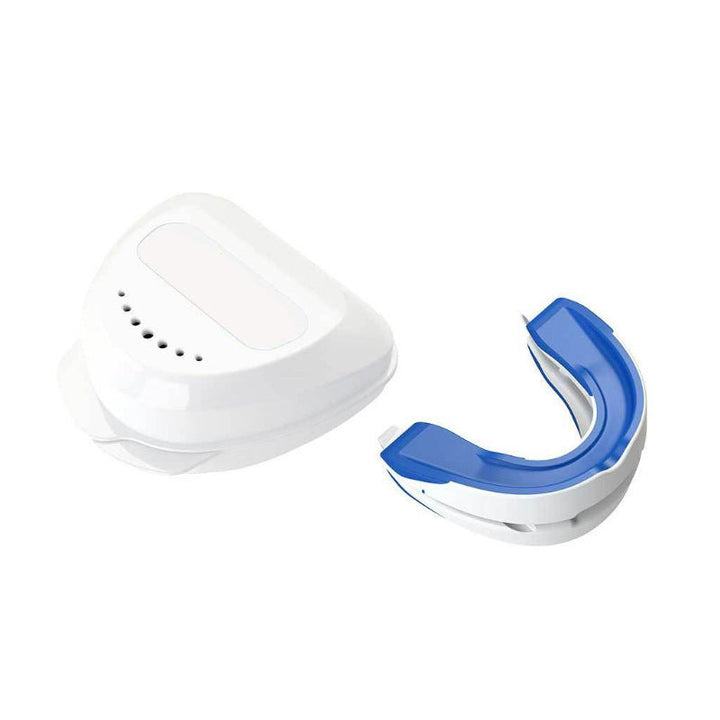 Justerbart Anti-snorke Mundstykke 2.0, gennemsigtigt, ergonomisk, reducerer snorken, forbedrer luftvejene, komfortabelt.