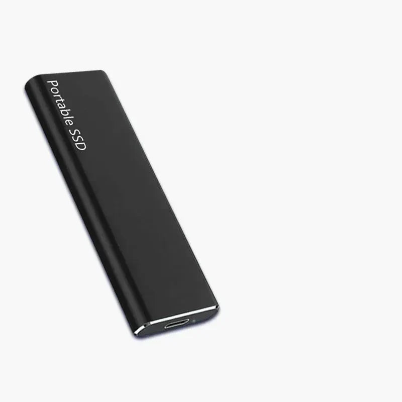 Ultralynhurtig 4TB SSD harddisk. Bærbar ekstern harddisk i kompakt design med USB-C til hurtig lagring.