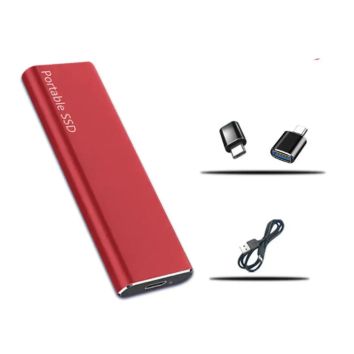 4TB ekstern SSD disk. Ultralynhurtig og bærbar harddisk med USB-C til effektiv datalagring i kompakt design.