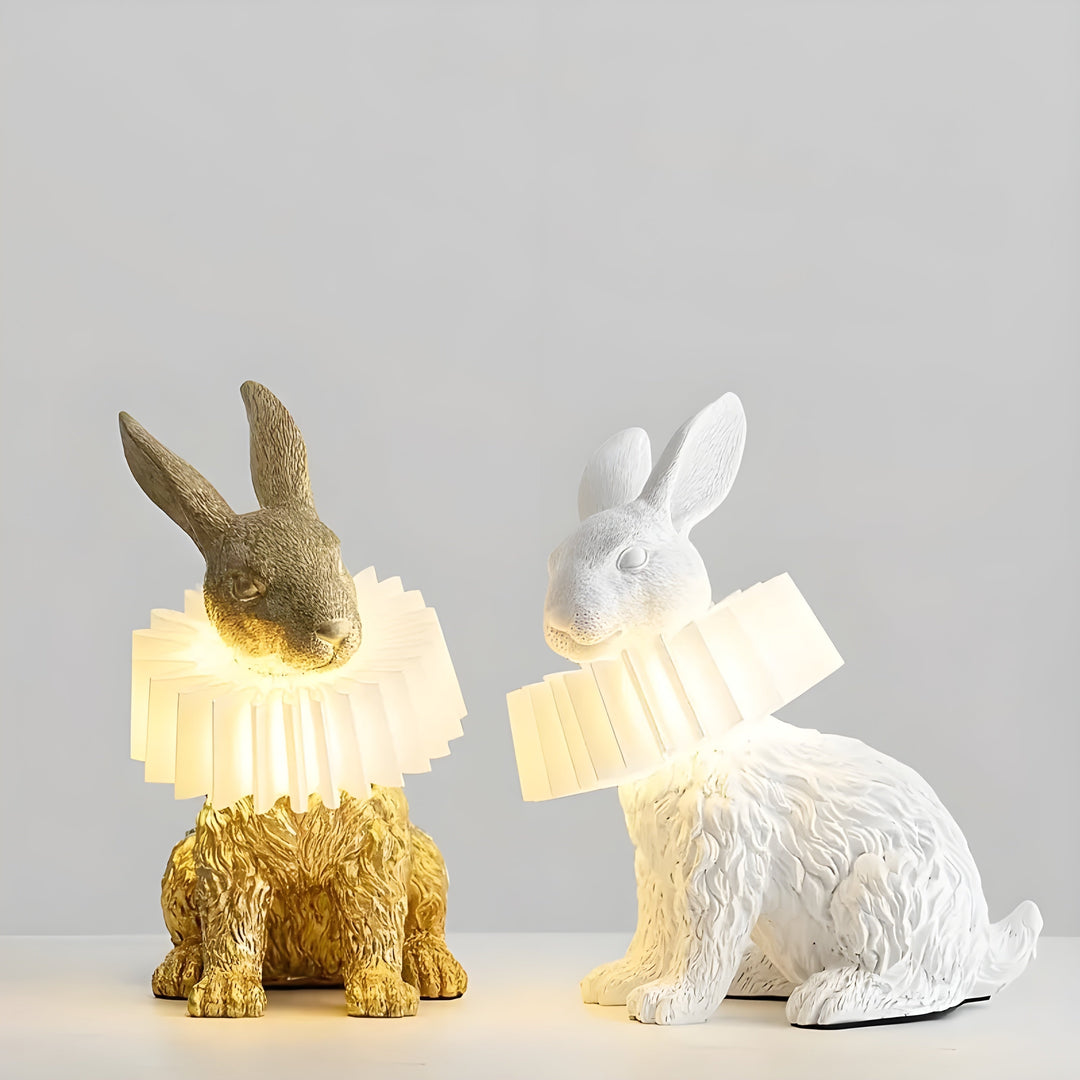 Unik Art Deco bordlampe med kaninmotiv. Skab elegant og stemningsfuld belysning for en moderne indretning.