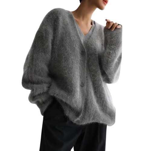 Lyserød dame cardigan; blød og elegant til kvinder, giver et frisk og feminint udtryk.