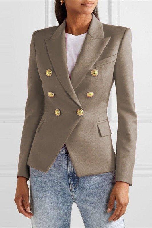 Elegant dobbeltknappet blazer, perfekt som klassisk jakke til både formelle og uformelle anledninger.