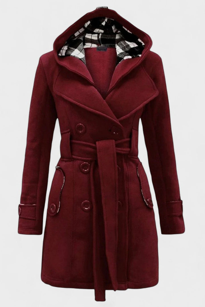 Must-have dobbeltradet kvindefrakke: elegant, varm, uld, perfekt mode til vinter.