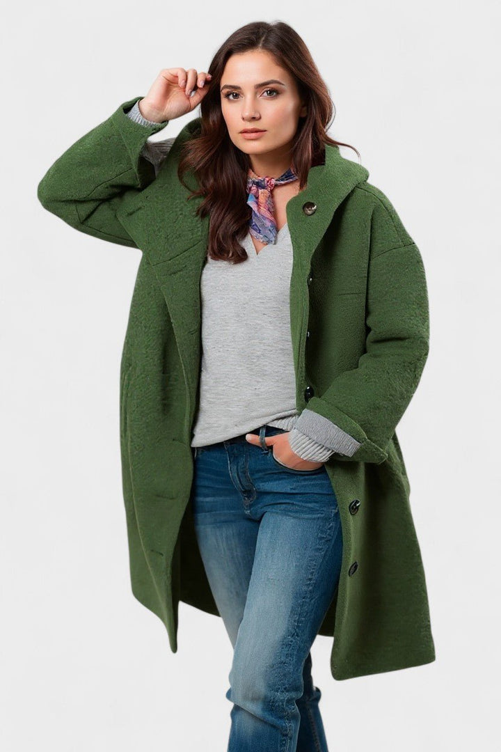 Stilfuld lyserød halvlang damejakke. En moderne klassiker der giver et elegant touch til ethvert outfit.
