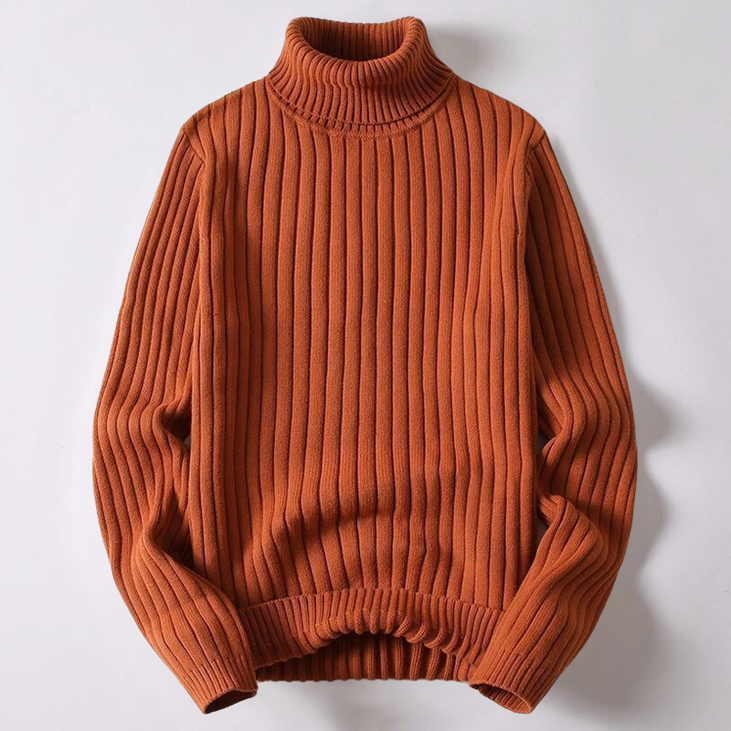 Klassisk elegant herre rullekravetrøje, alsidig og et must-have til enhver stilfuld garderobe.