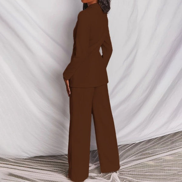 Moderne kvinder blazer sæt, alsidigt og elegant, passer til arbejde og fritid, fashionabelt.