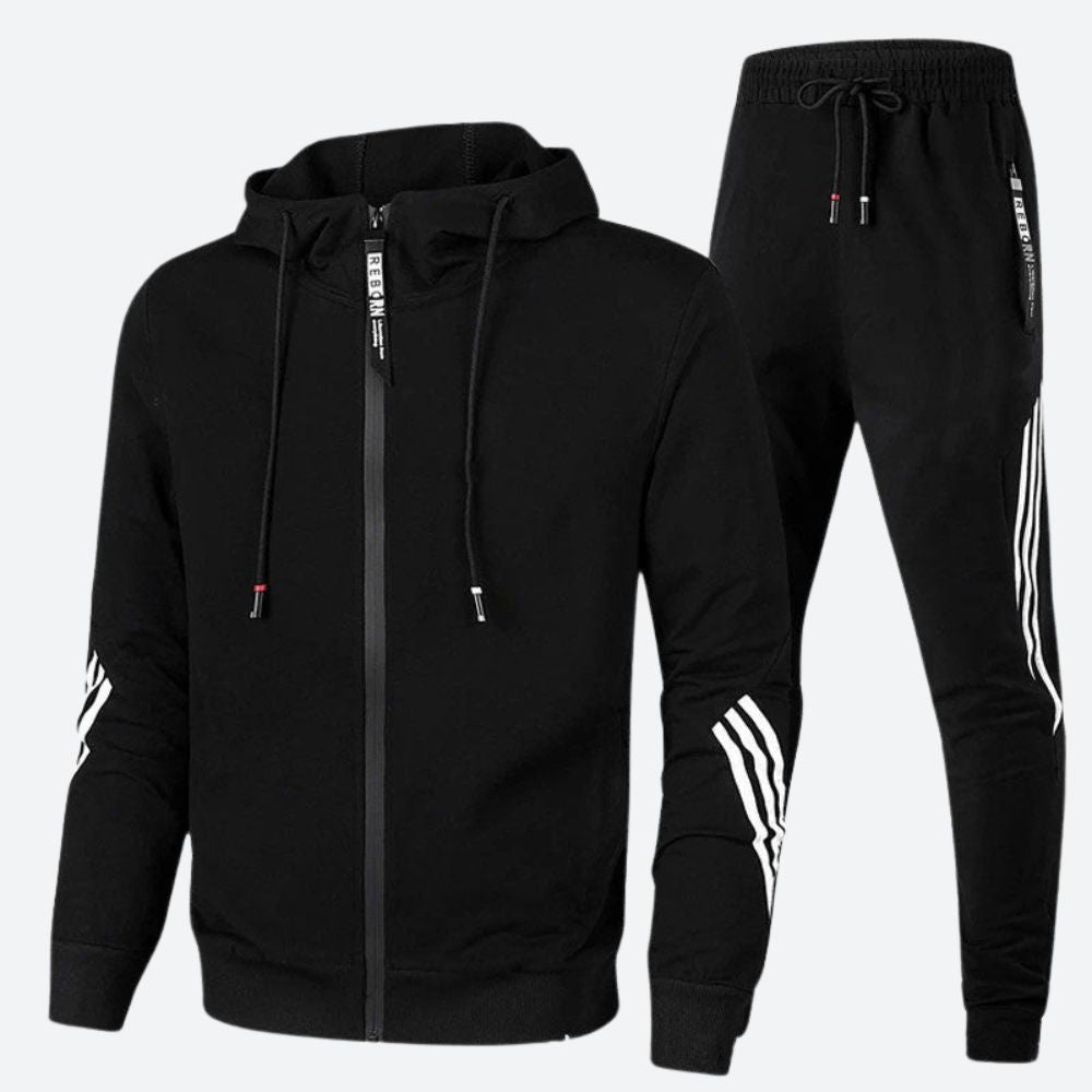 Komfortabelt herre business casual sæt. Moderne, elegant jakkesæt til mænd, ideelt til en stilfuld hverdag.
