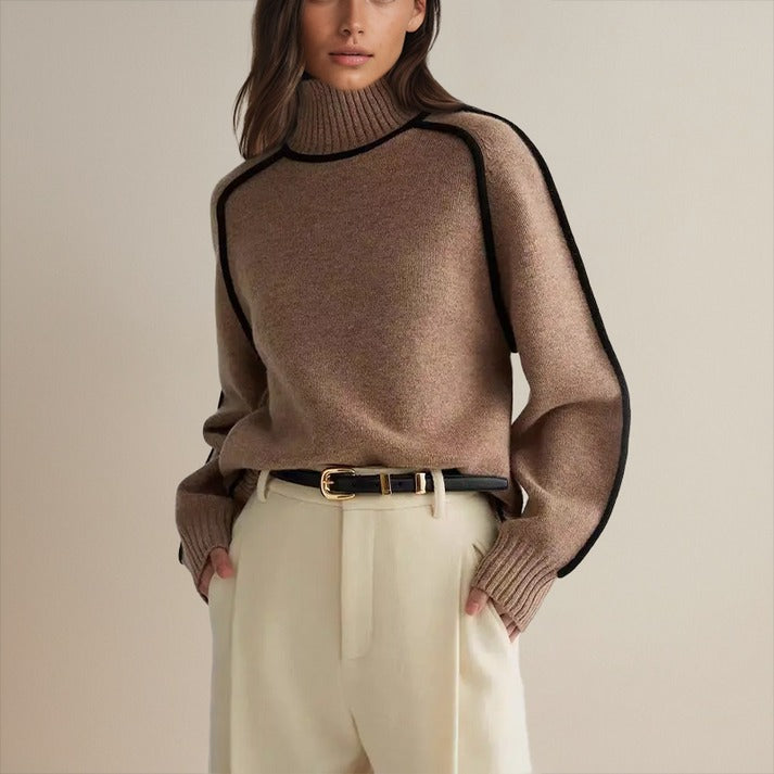 Alsidig langærmet kvinde sweater, ideel til hverdag og nem at style til enhver lejlighed. Komfortabel mode.