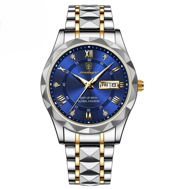 Elegant og moderne Hugo herreur, vandtæt med tidløst design. Luksuriøst armbåndsur til mænd.