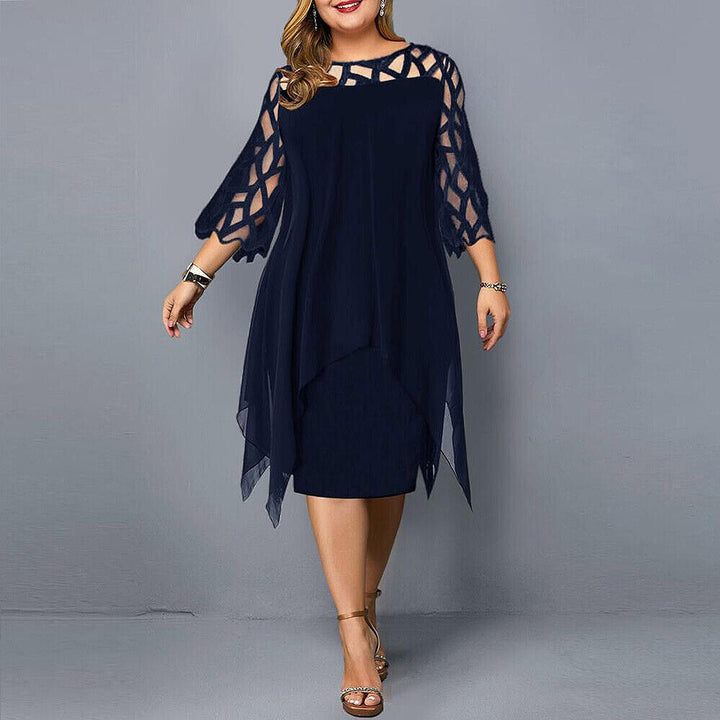 Stilfuld og komfortabel plus size sommerkjole til kvinder. Alsidig til hverdag og fest.