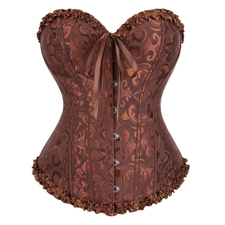 Luksus satin push-up korset. Shapewear der skaber en slank talje og fremhæver barmen for en flot figur.