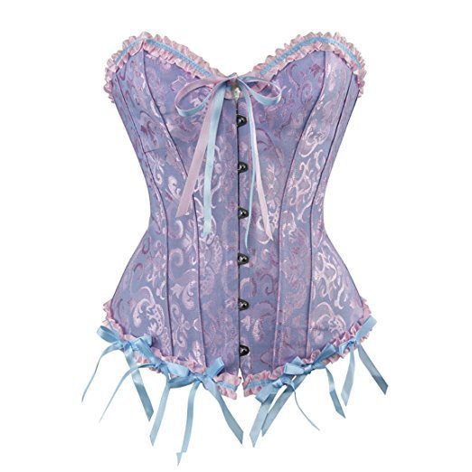 Satin push-up korset. Kvinde undertøj der giver et brystløft og skaber en slank silhuet. Elegant.