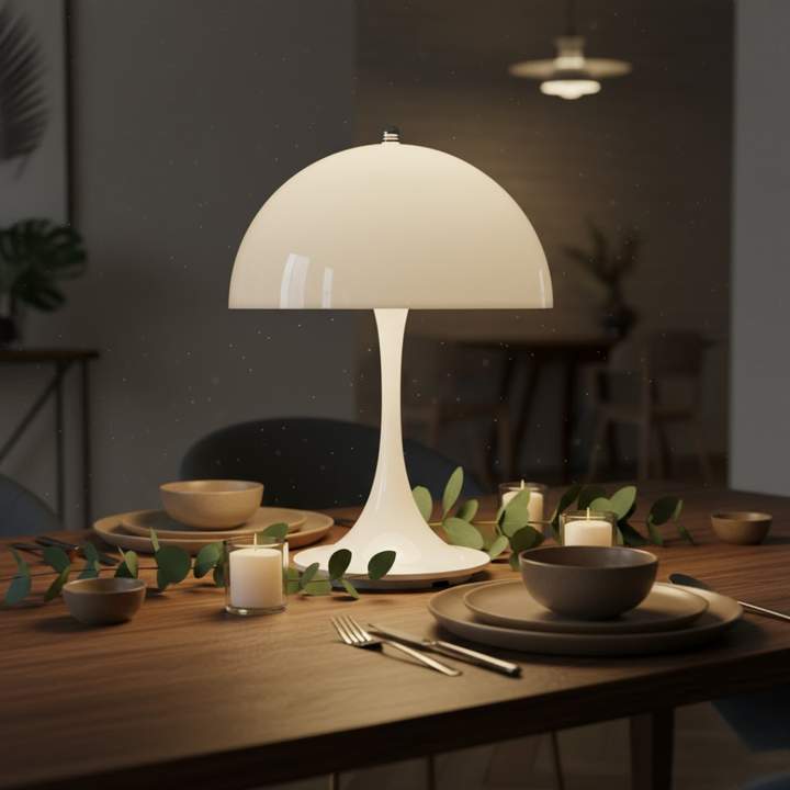 Trådløs genopladelig bordlampe. LED-teknologi til elegant og stemningsfuld belysning i dit hjem.