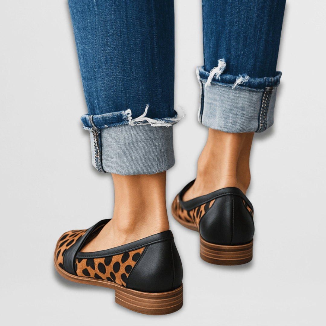 Elegante kvinders spidse loafers. Ortopædiske sommersko der kombinerer stil, komfort og støtte.
