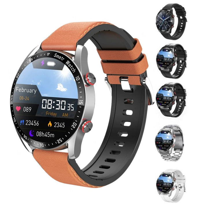 Elegant smartwatch med glukoseovervågning og fitnessfunktioner, stilfuldt design, ideel til sundhedsoptimering