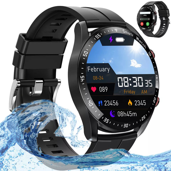 Elegant smartwatch med glukoseovervågning og fitnessfunktioner, stilfuldt design, ideel til sundhedsoptimering