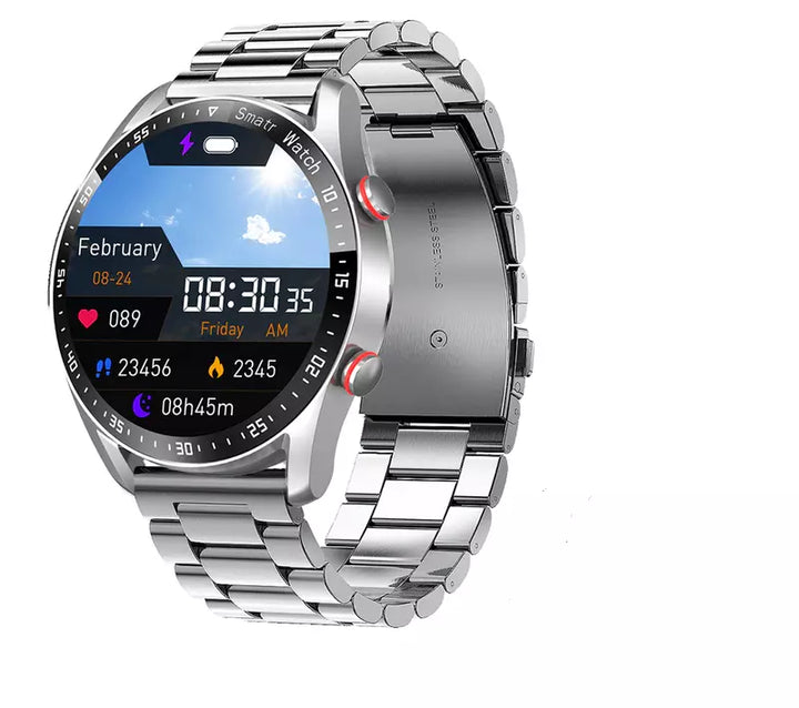 Elegant smartwatch med glukoseovervågning og fitnessfunktioner, stilfuldt design, ideel til sundhedsoptimering