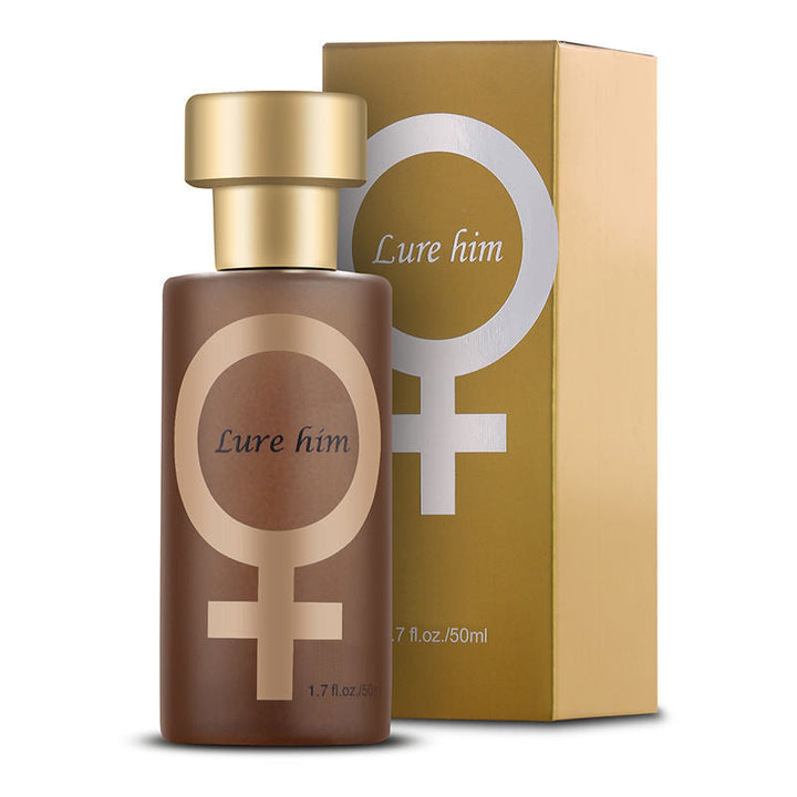 Elegant unisex parfumeflaske med langvarig duft, sort-guld design, ideel til stilfulde, selvsikre brugere.